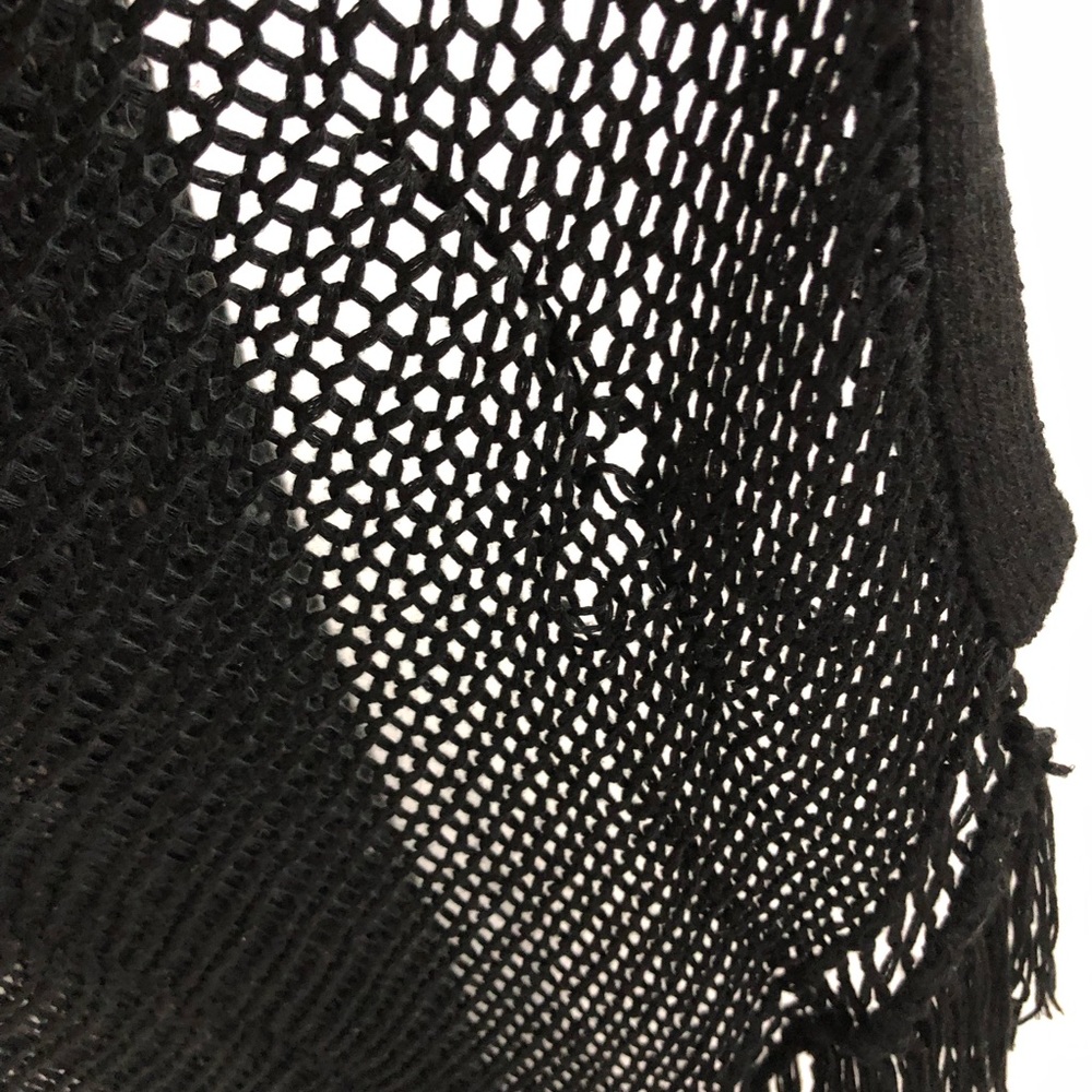 Black Fringe Cardigan - Picture 5 of 7